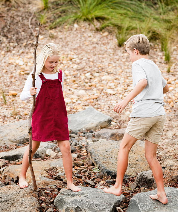 Kids in park
