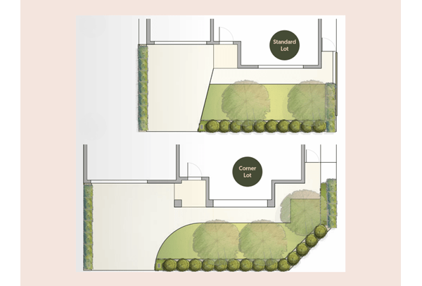 Simple greenery garden design